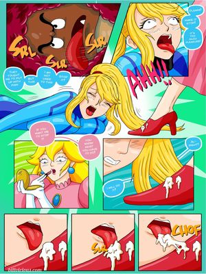 8muses Hentai-Manga Bill Vicious-Nintendo fantasies Peach X Samus image 17 
