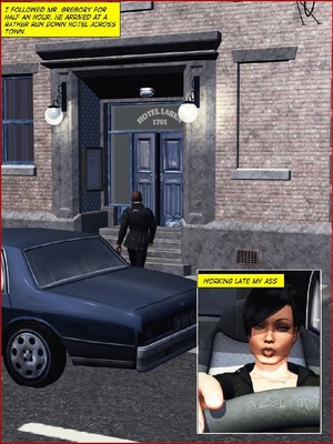 8muses Interracial Comics BlacknWhite-3D Busty Detective image 06 