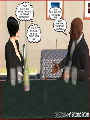 8muses Interracial Comics BlacknWhite-3D Busty Detective image 26 