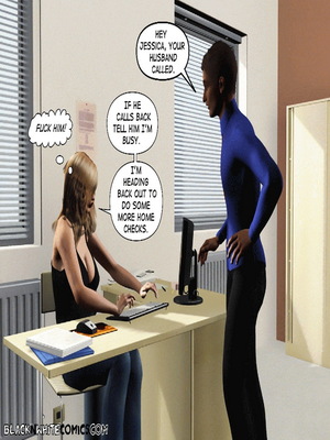 8muses Interracial Comics BlacknWhite-3D Parole Officer image 36 