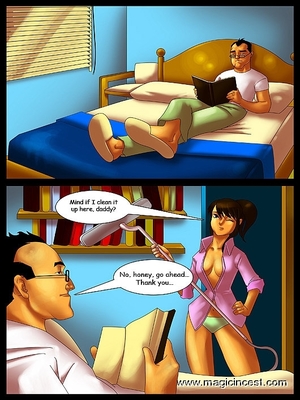 Cleaning of daddy’s room turns into the fuck 8muses  Comics