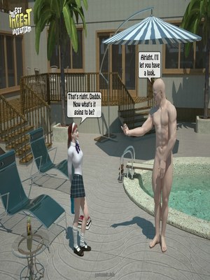 8muses 3D Porn Comics Dad have sex with daughter in the pool image 13 