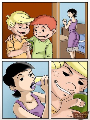 Dennis made his mom to go sleeping 8muses Adult Comics