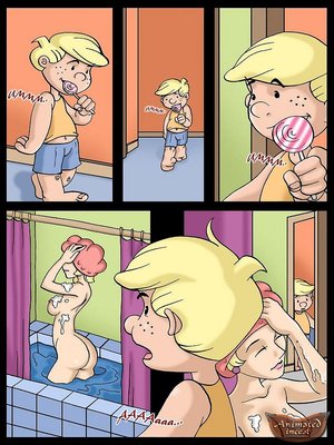 8muses Adult Comics Dennis- Sister in the shower image 01 