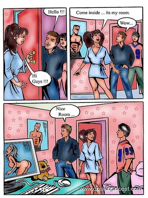 Drawingincest- Two Boys Fuck Their Sister 8muses Incest Comics