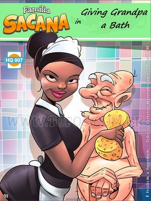 8musess  Comics Family Sacana 7 – Giving Grandpa a Bath image 01 