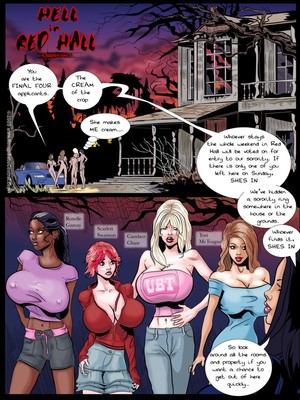 8muses Adult Comics HorrorBabeCentral- Hell in red hall image 02 