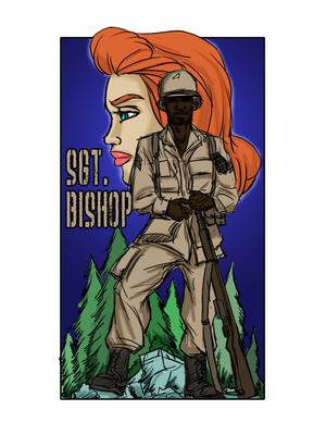 illustrated interracial- SGT. Bishop 8muses Interracial Comics