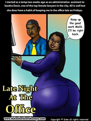 Late Night at The Office- Duke Honey 8muses Interracial Comics