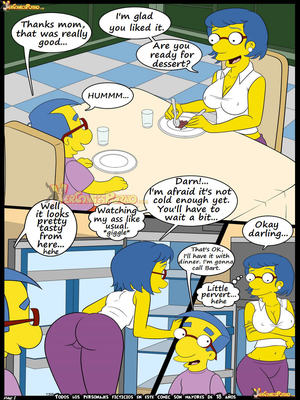 8muses  Comics Learning with Mom- The Simpsons image 02 