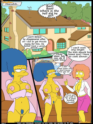 8muses  Comics Learning with Mom- The Simpsons image 03 