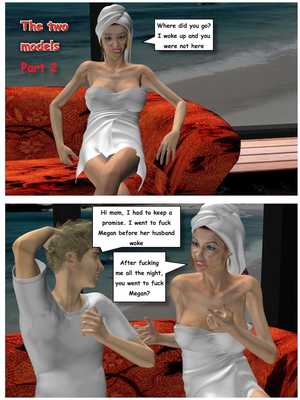Mom son- Two models 2,Vger 8muses  Comics