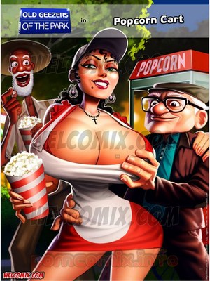 Old Geezers of Parks- Popcorn Cart 8muses  Comics
