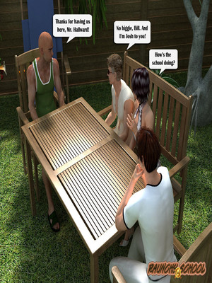 8muses 3D Porn Comics Raunchy School – Barbecue Picnic image 01 
