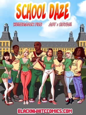 8muses Interracial Comics School Daze- BNW image 01 