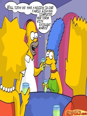 8muses Adult Comics Simpsons- The Drunken Family image 02 