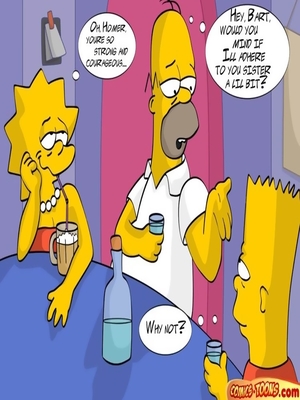 8muses Adult Comics Simpsons- The Drunken Family image 03 