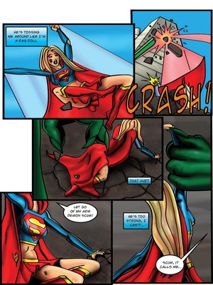 8muses Porncomics Supergirl Demonic Bloodsport image 15 