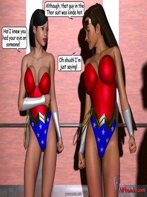 8muses 3D Porn Comics SuperHeroineCentral- Elevator Ambush image 05 