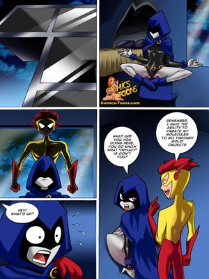 8muses Adult Comics Teen Titans Comic – Raven vs Flash image 01 