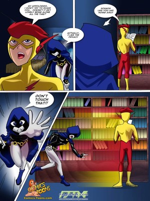 8muses Adult Comics Teen Titans Comic – Raven vs Flash image 02 