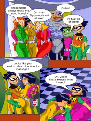 8muses Adult Comics Teen Titans- Lucky Meet image 04 