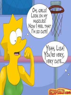8muses Cartoon Comics The Simpsons- Lesbian Orgy At School Gym image 02 