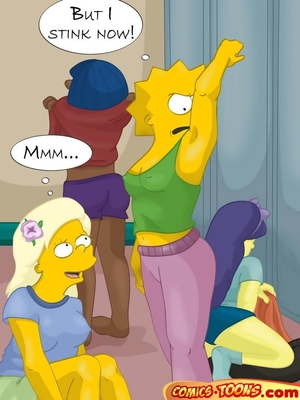 8muses Cartoon Comics The Simpsons- Lesbian Orgy At School Gym image 03 