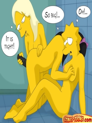 8muses Cartoon Comics The Simpsons- Lesbian Orgy At School Gym image 09 