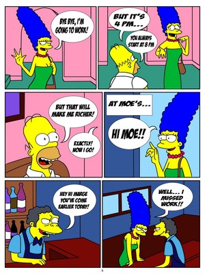 8muses Cartoon Comics The Simpsons- One Day At Moe’s image 06 