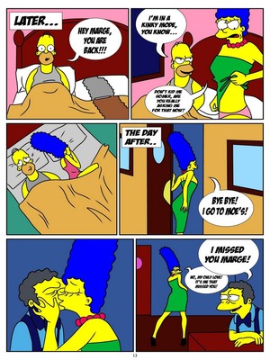 8muses Cartoon Comics The Simpsons- One Day At Moe’s image 13 