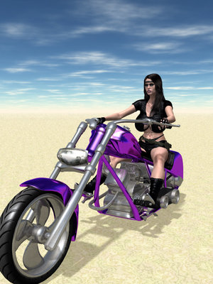 8muses 3D Porn Comics Wasteland 01-The Biker Chick image 02 