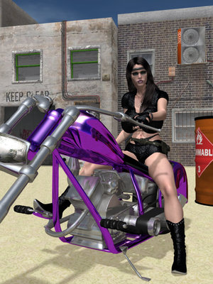 8muses 3D Porn Comics Wasteland 01-The Biker Chick image 03 