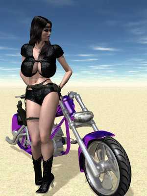 8muses 3D Porn Comics Wasteland 01-The Biker Chick image 04 