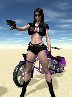8muses 3D Porn Comics Wasteland 01-The Biker Chick image 07 