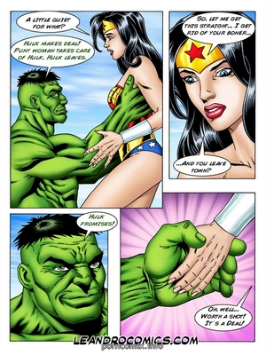8muses Porncomics Wonder Woman vs Incredibly Horny Hulk image 02 