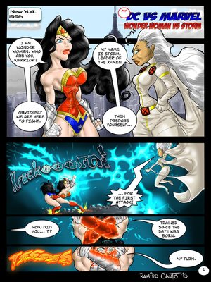 8muses Porncomics Wonder Woman vs Storm- DC vs Marvel image 01 