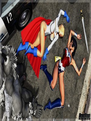 8muses 3D Porn Comics WonderWoman- PowerGirl image 03 