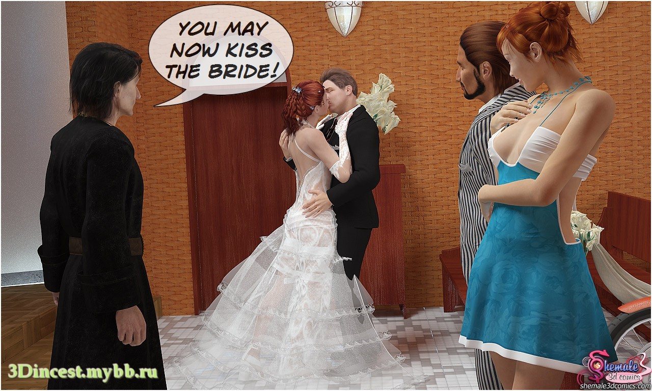 1280px x 768px - 3d-naughty-shemale-bride comic image 05