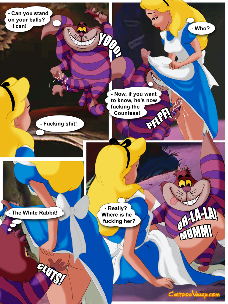 Rabbit Alice In Wonderland Porn Comic - alice-in-wonderfuckers-land comic image 63