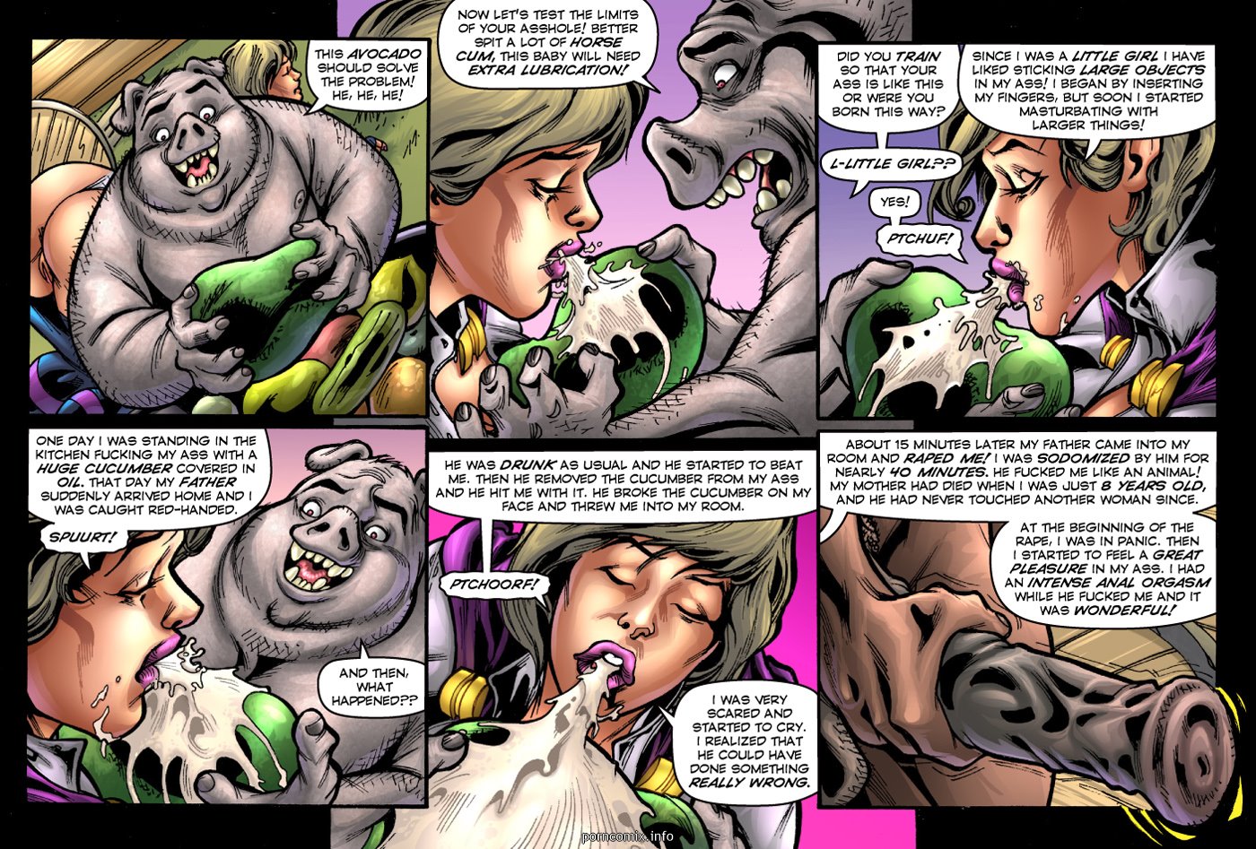 The Drunk Alien Porn Cartoons - alien-orgy-farm-superheroine comic image 37