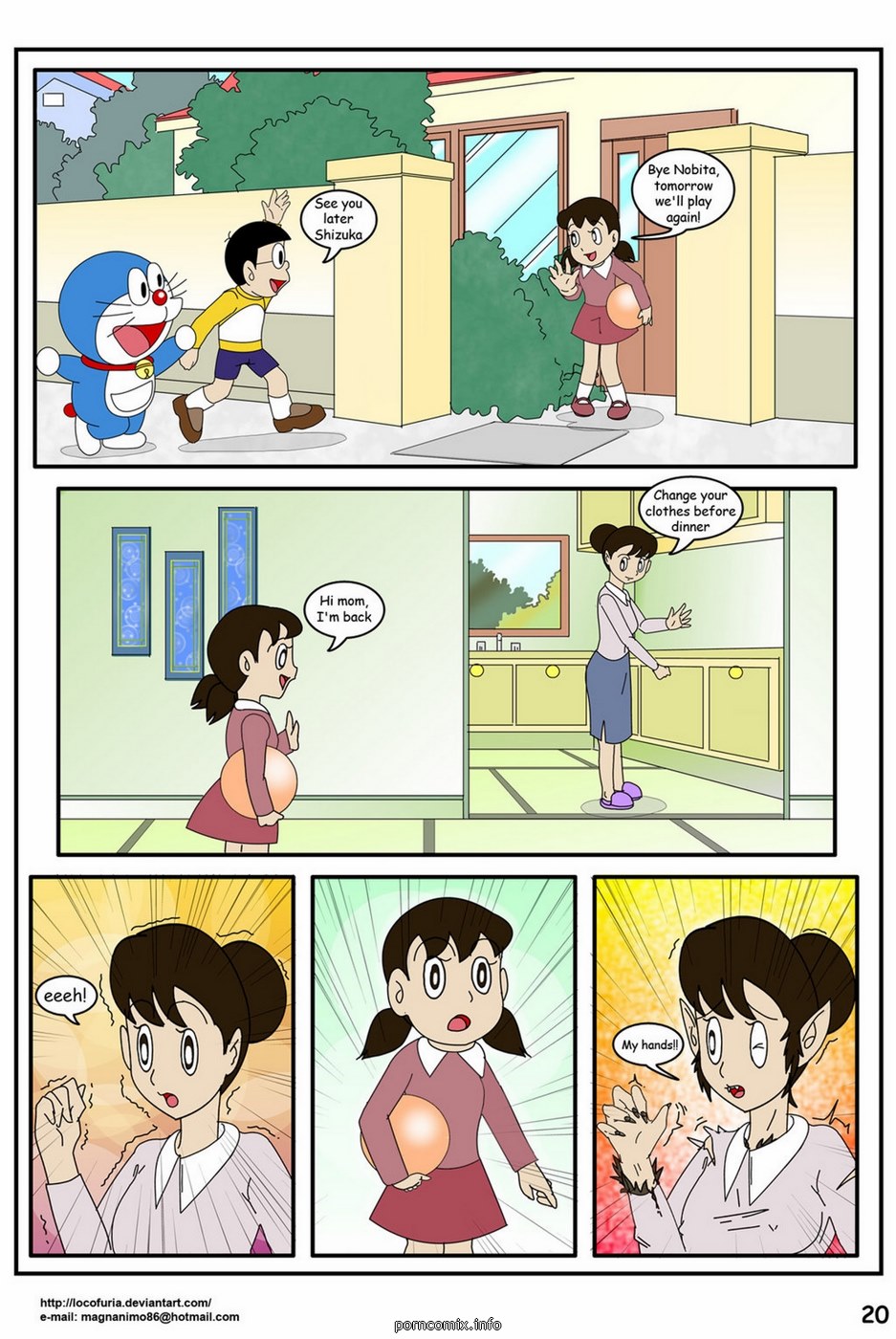 Nobita And Shizuka Cartoon Sex - doraemon-tales-of-werewolf comic image 22