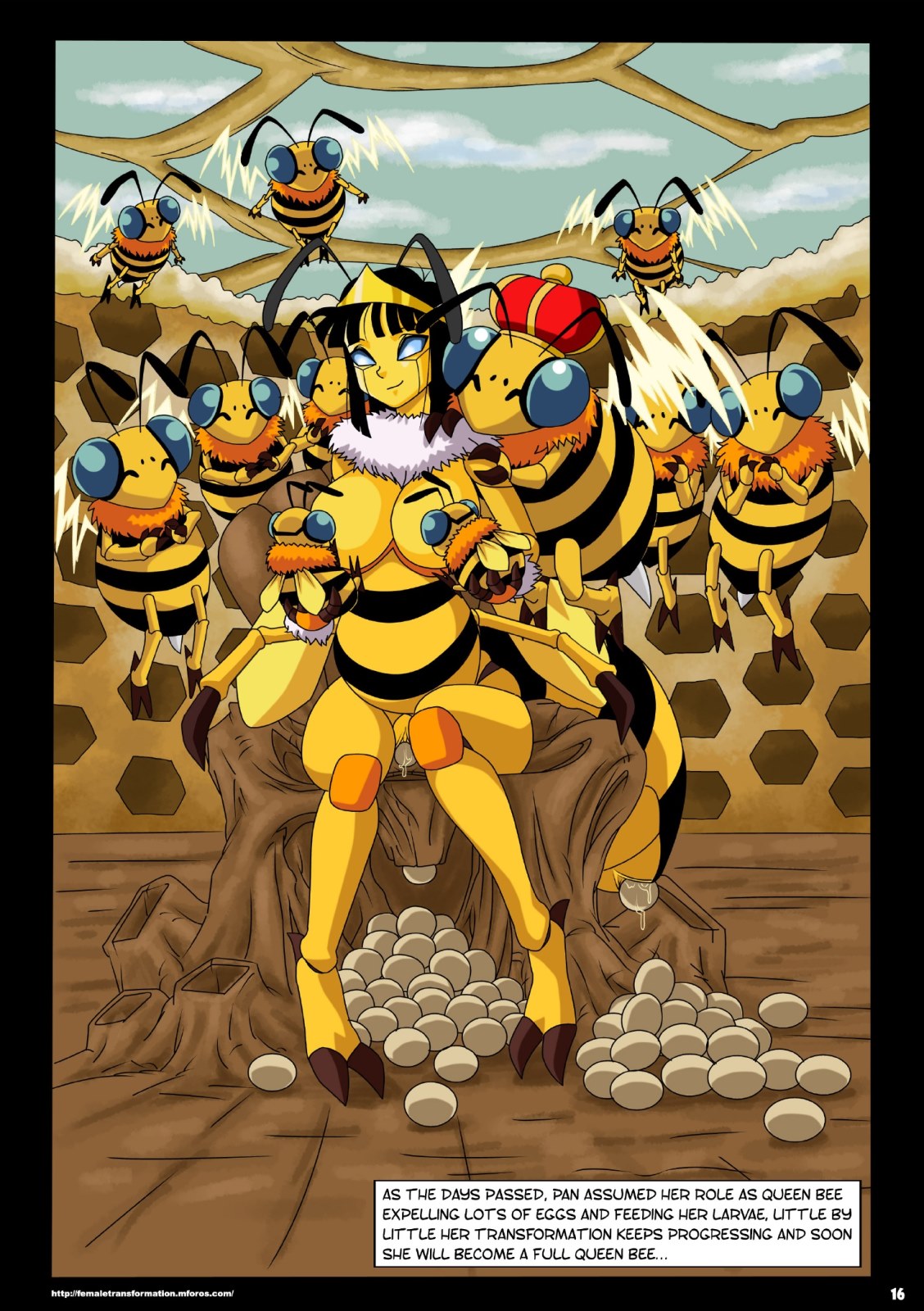 Bee Porn Comics - dragon-ball-queen-bee comic image 17