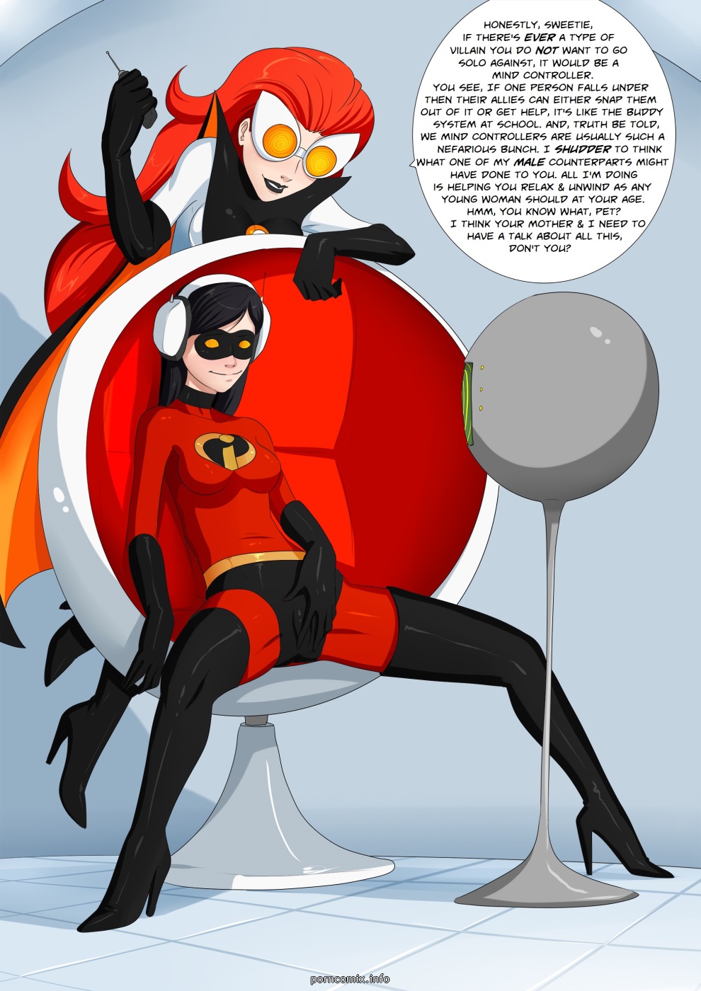 Lesbian Mother And Daughter Anime - incredibles-mother-daughter-relations comic image 01