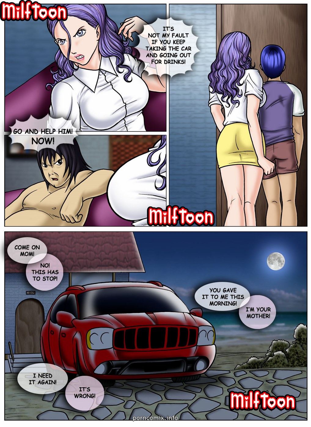 Mom On Beach Sex Comics - milftoon-beach-adventure comic image 23