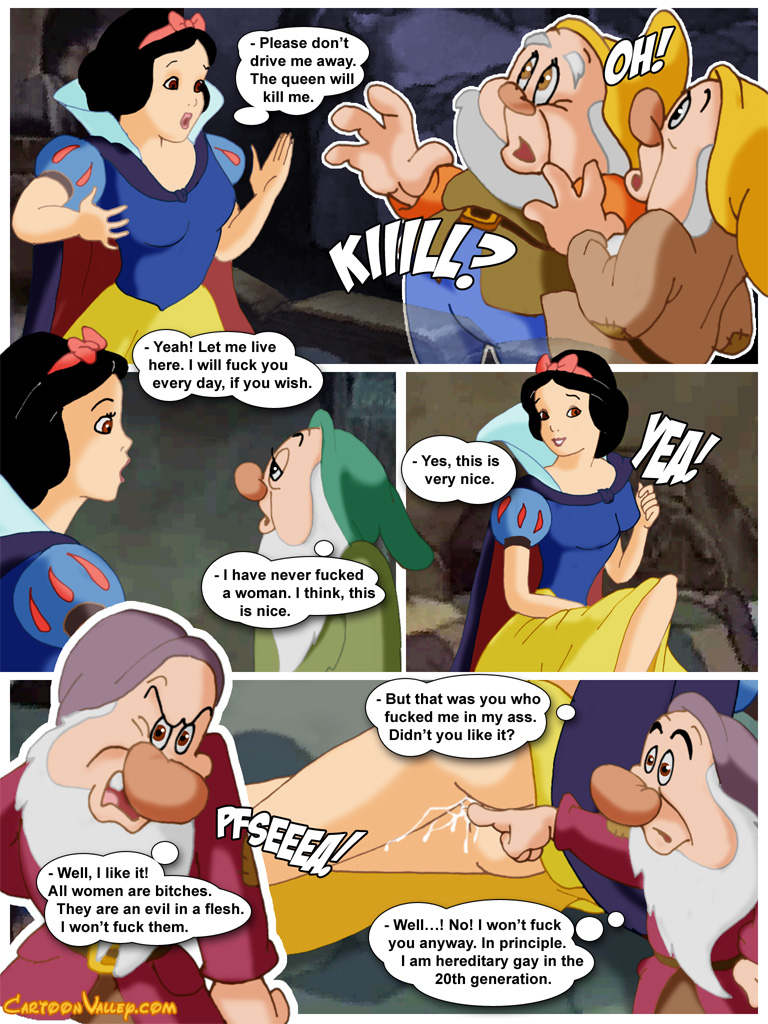 Cartoon Sex Snow White Queen - snow-white-038-the-seven-dwarf-queers comic image 35