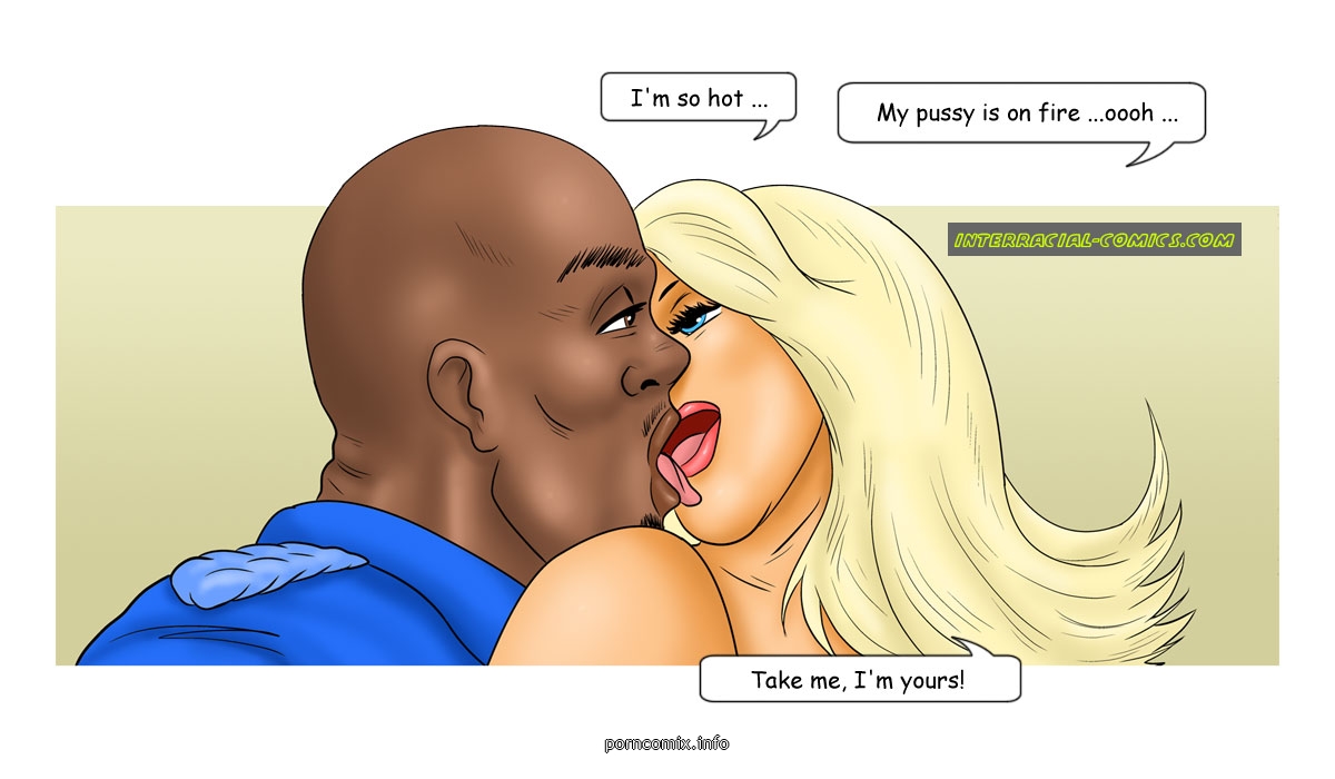 Kissing Interracial Cartoon Porn Gallery - the-caribbean-holidays-interracial comic image 09