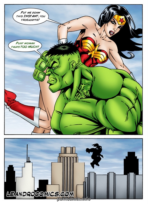 wonder-woman-vs-incredibly-horny-hulk comic image 20